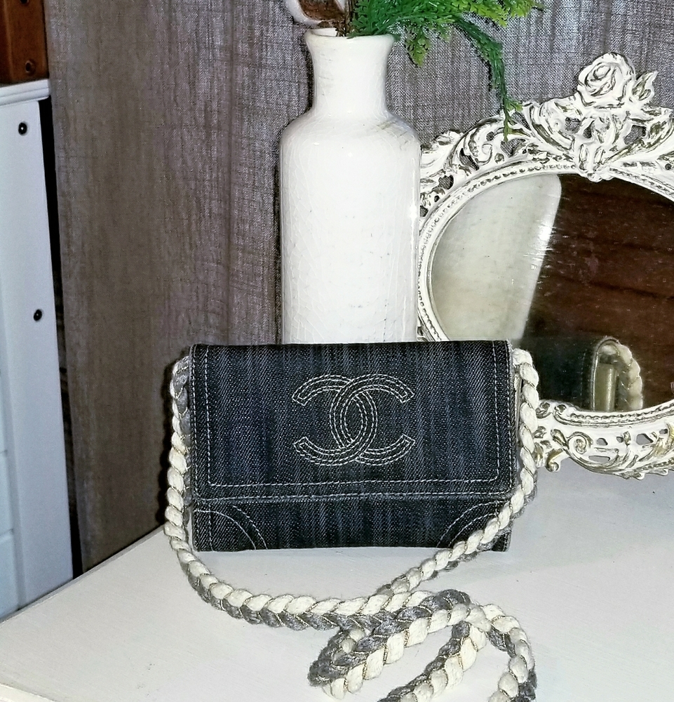 SOLD Chanel Denim Wallet WOC
